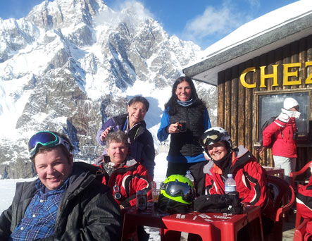 group ski and snowboard tours